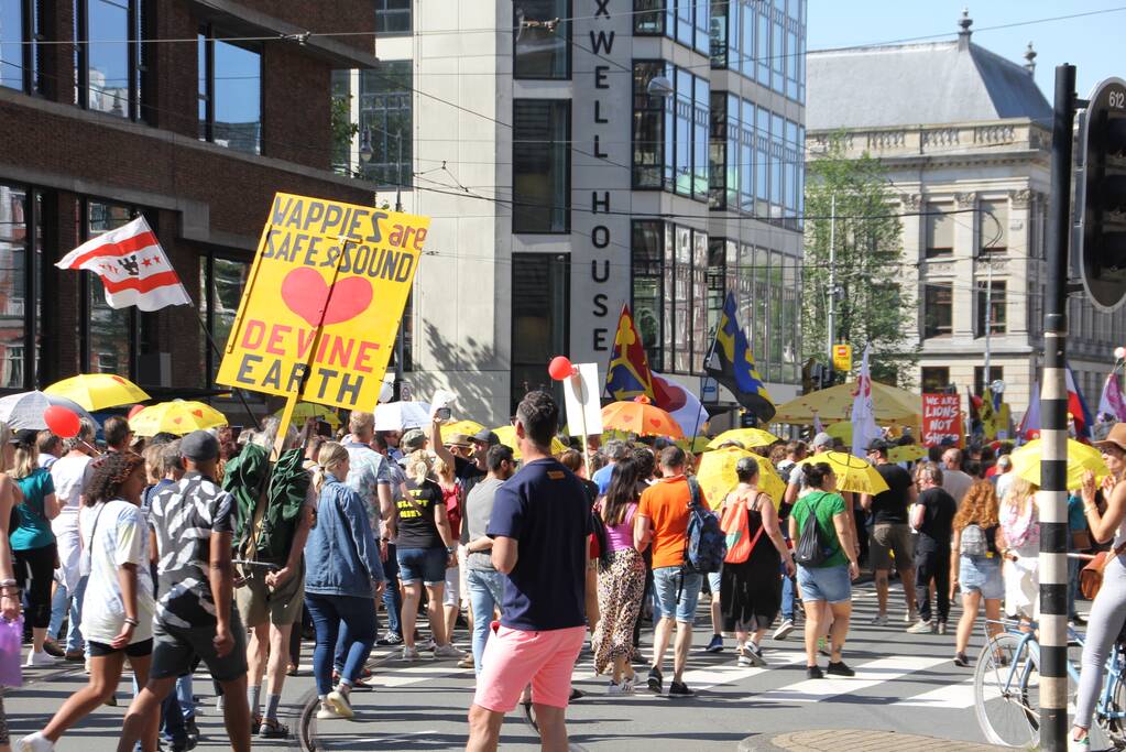 Grote demonstratie tegen coronamaatregelen