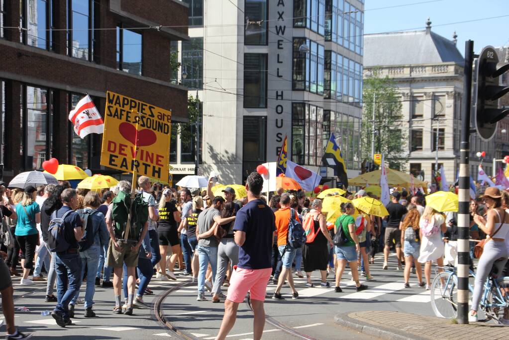 Grote demonstratie tegen coronamaatregelen