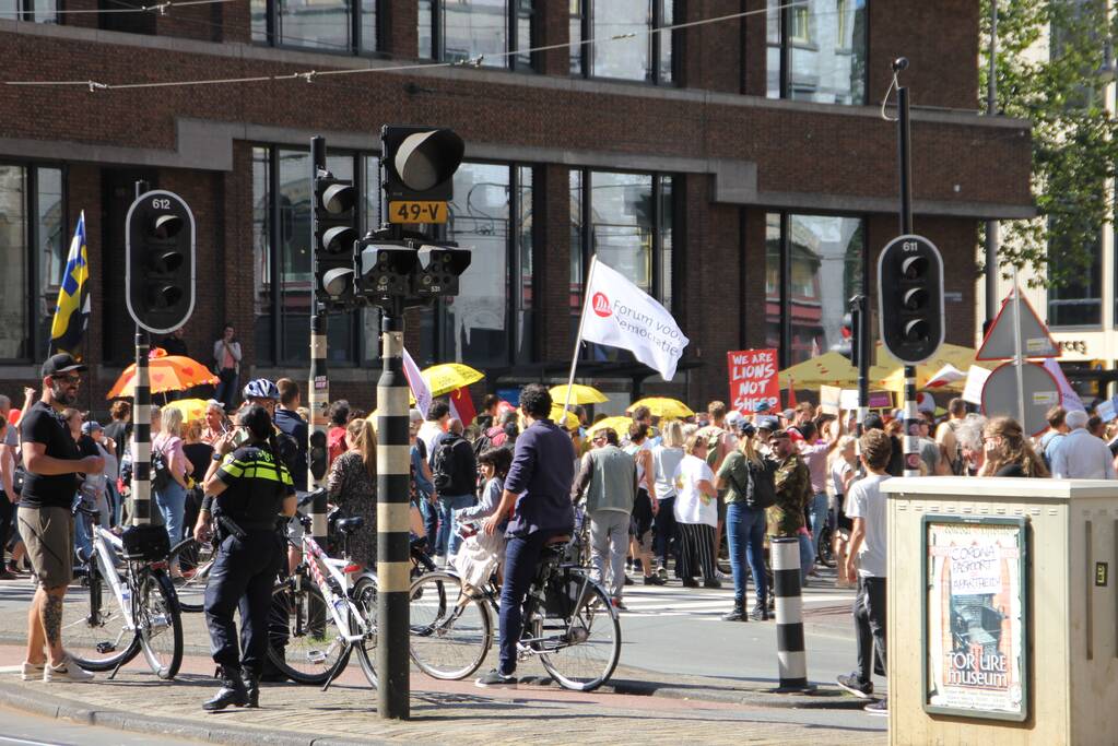 Grote demonstratie tegen coronamaatregelen