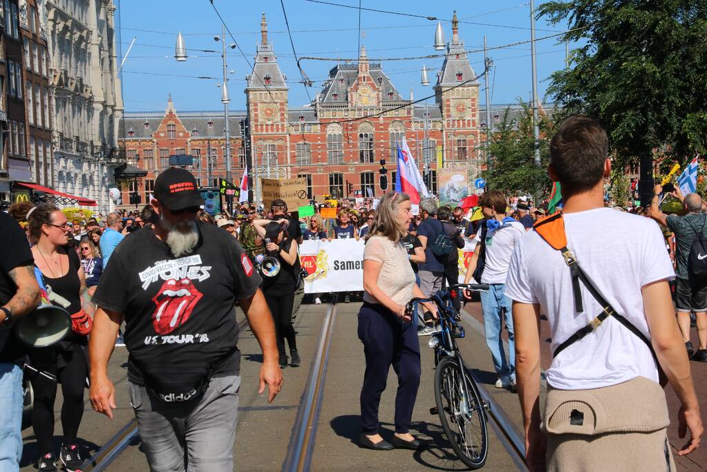 Grote demonstratie tegen coronamaatregelen