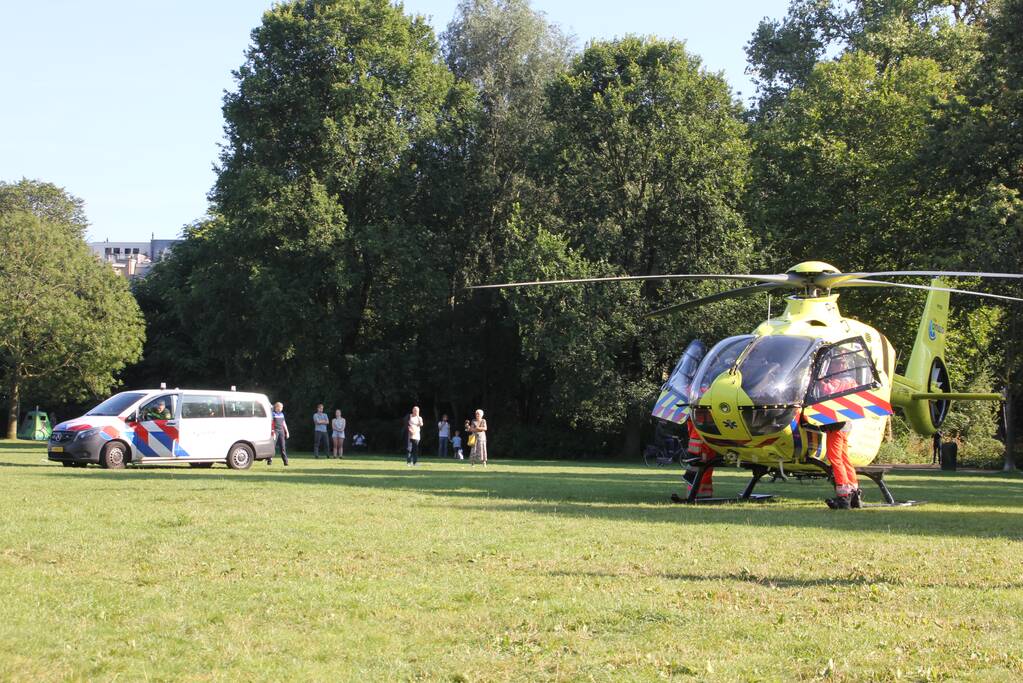 Inzet traumahelikopter trekt veel bekijks
