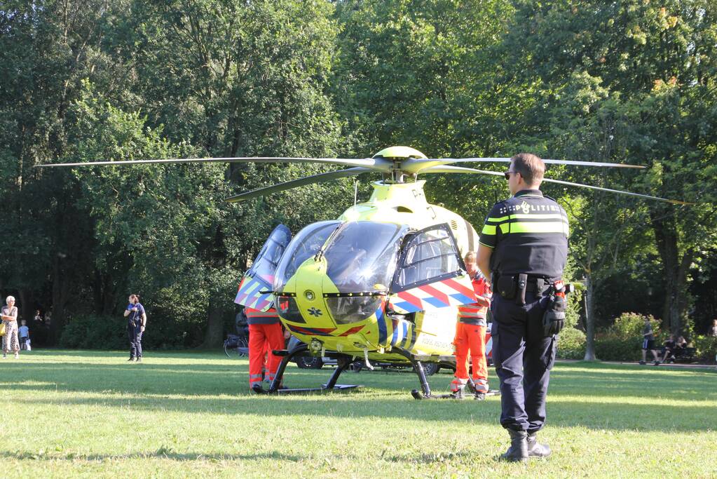 Inzet traumahelikopter trekt veel bekijks