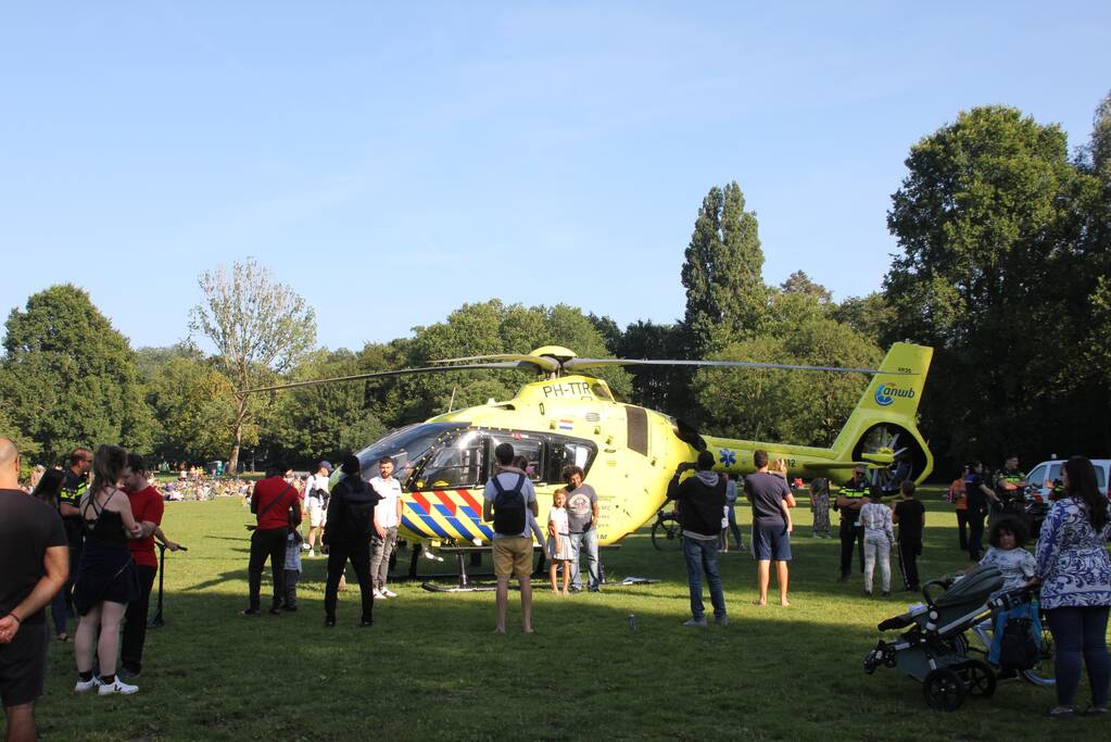 Inzet traumahelikopter trekt veel bekijks
