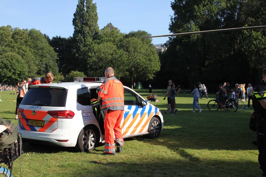 Inzet traumahelikopter trekt veel bekijks