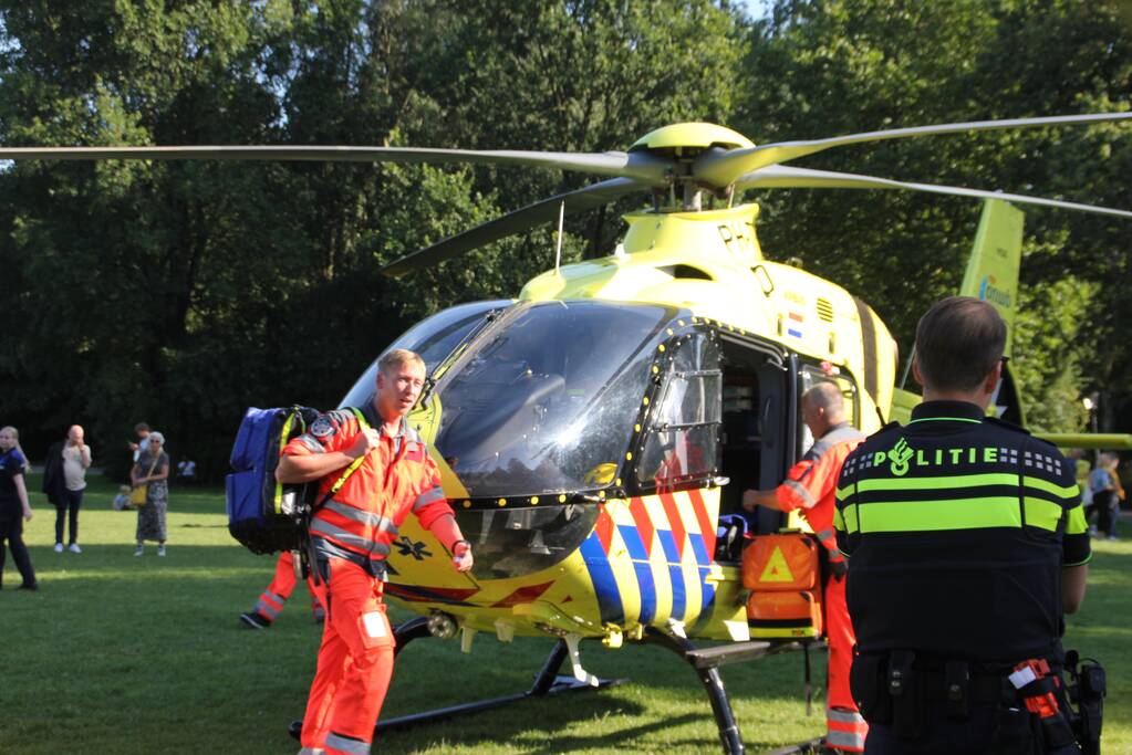 Inzet traumahelikopter trekt veel bekijks