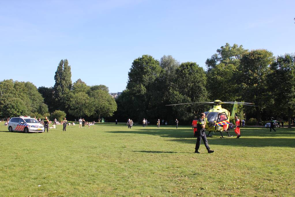 Inzet traumahelikopter trekt veel bekijks