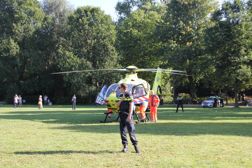 Inzet traumahelikopter trekt veel bekijks