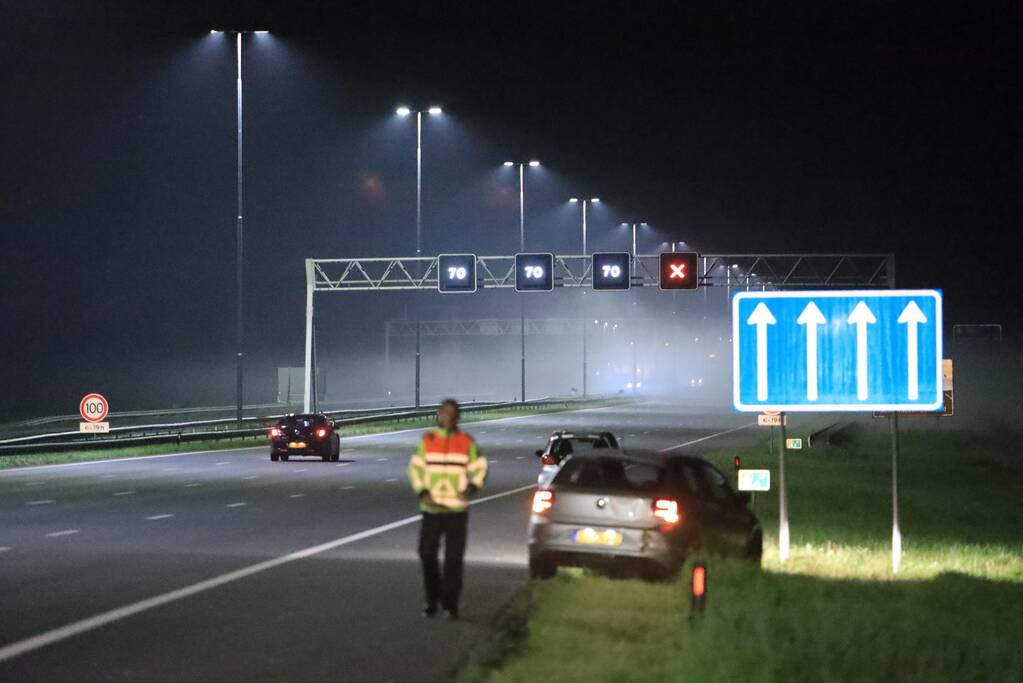 Bestuurder spoorloos na ongeval