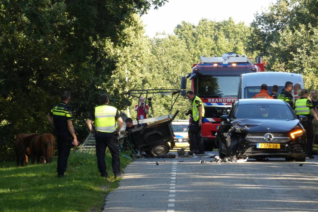 Zwaargewonde na ongeval met rijtuig