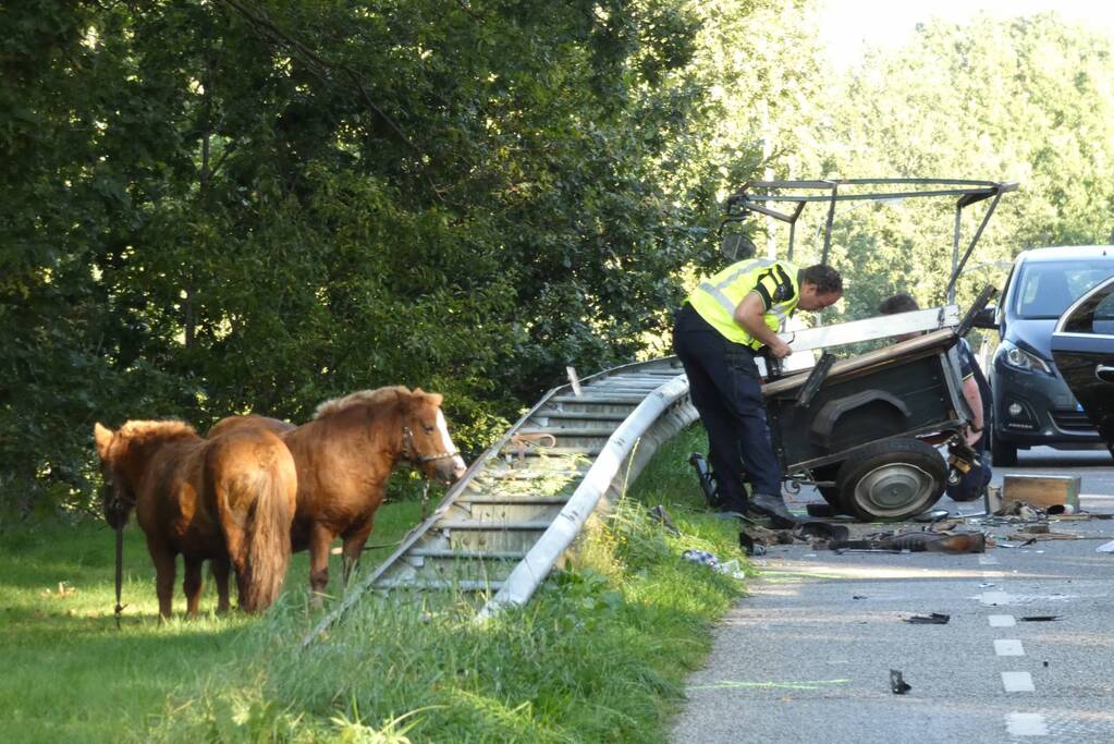 Zwaargewonde na ongeval met rijtuig