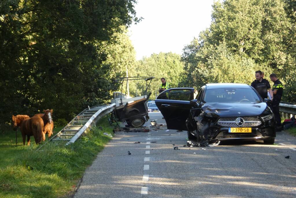 Zwaargewonde na ongeval met rijtuig