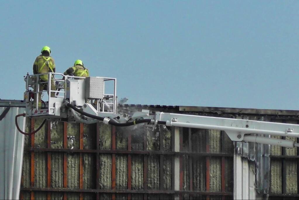 Grote brand bij Peute Recycling