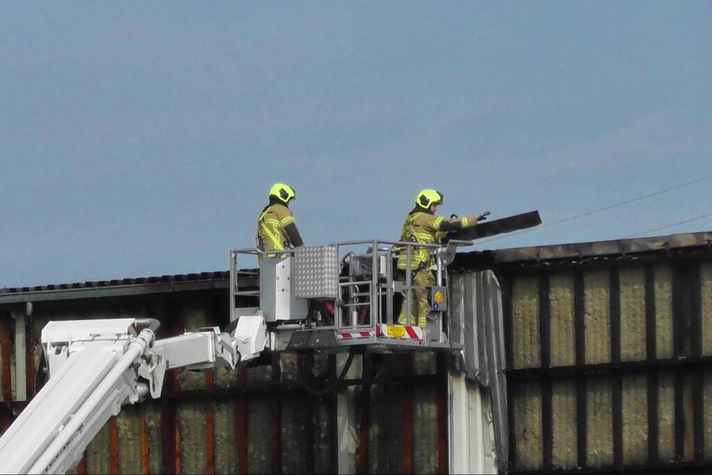 Grote brand bij Peute Recycling