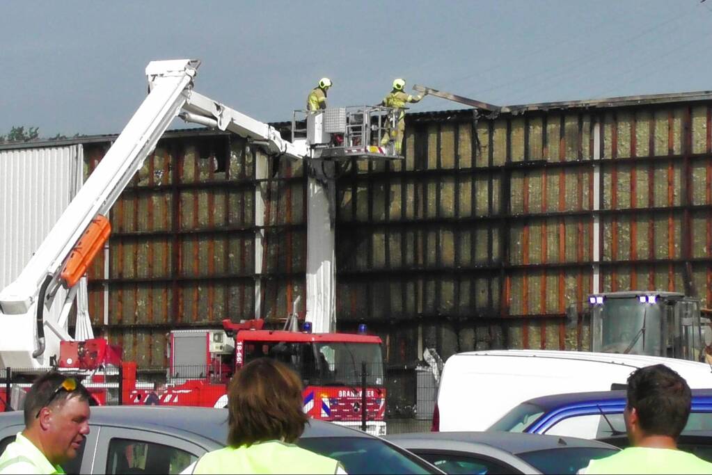 Grote brand bij Peute Recycling