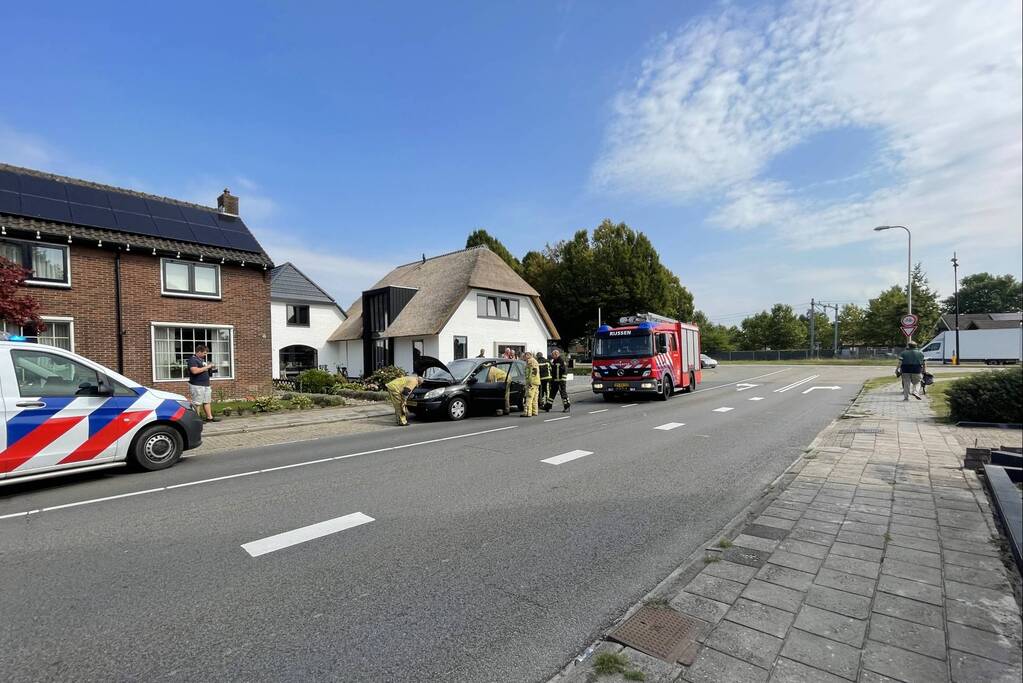 Brand in personenwagen snel geblust