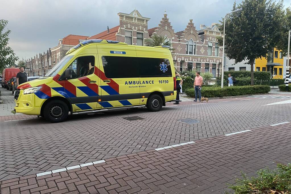 Maaltijdbezorger glijdt onderuit