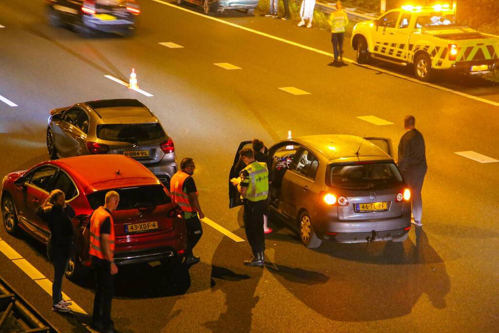 Meerdere voertuigen betrokken bij aanrijding