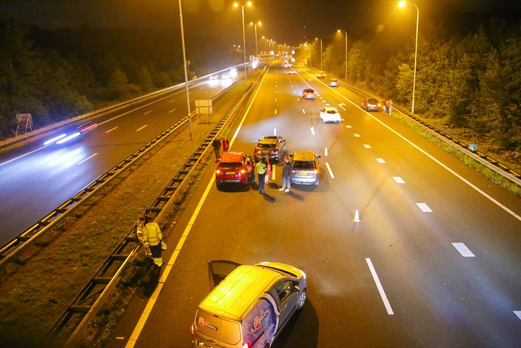 Meerdere voertuigen betrokken bij aanrijding
