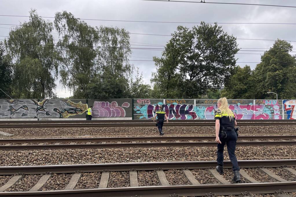 Treinverkeer stilgelegd door persoon op spoor