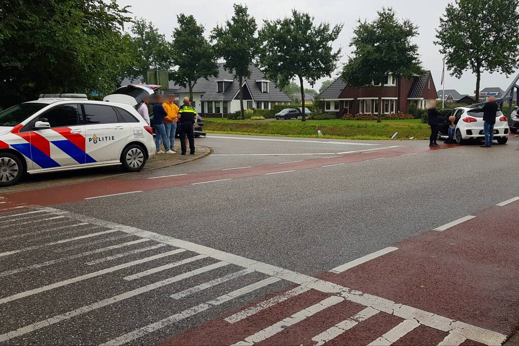 Schade aan personenauto's door botsing