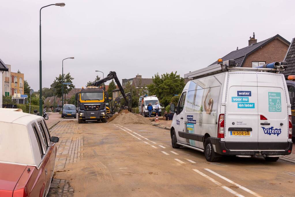 Opnieuw bewoners zonder water na waterleidingbreuk