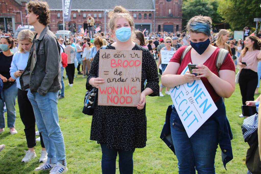Grooste demonstratie tegen woningschaarste