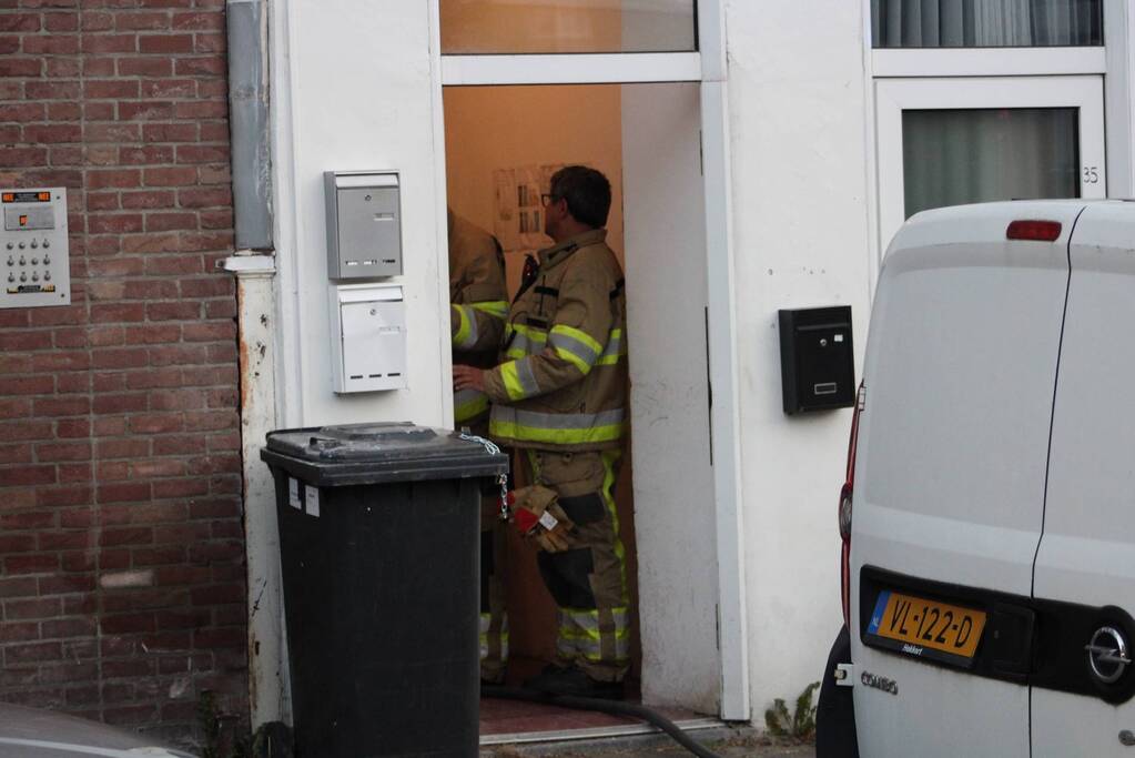 Woning vol rook door brand