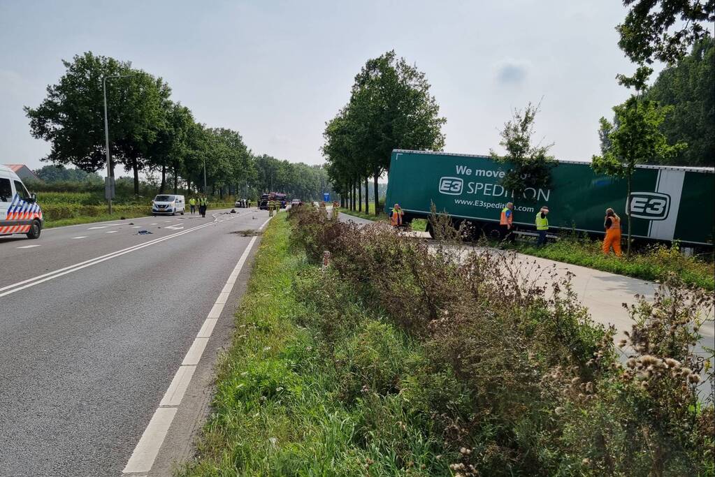 Ernstig ongeval met vrachtwagen