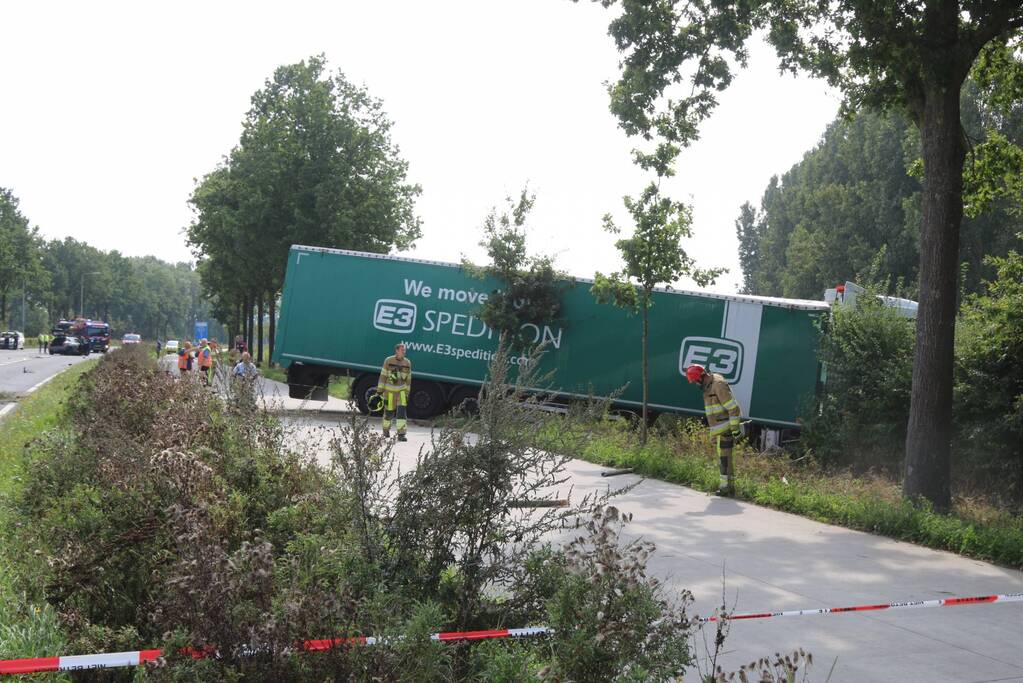 Ernstig ongeval met vrachtwagen