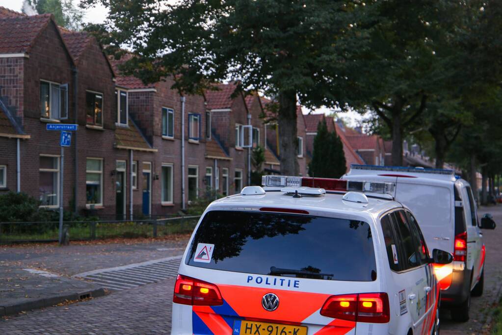 Grote politieopkomst door incident