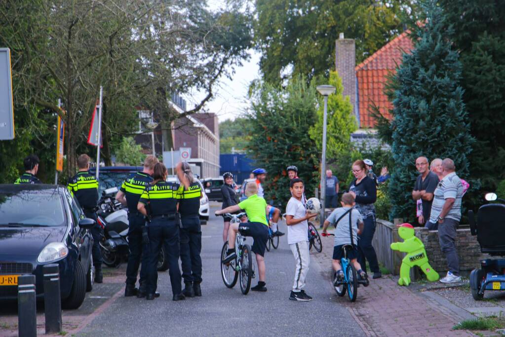Grote politieopkomst door incident