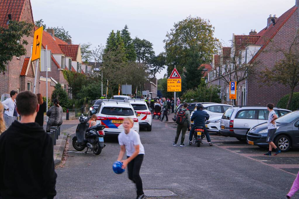 Grote politieopkomst door incident