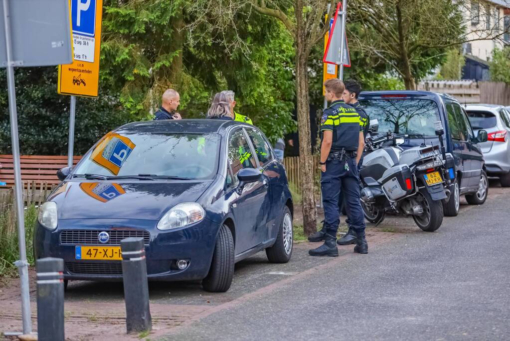 Grote politieopkomst door incident