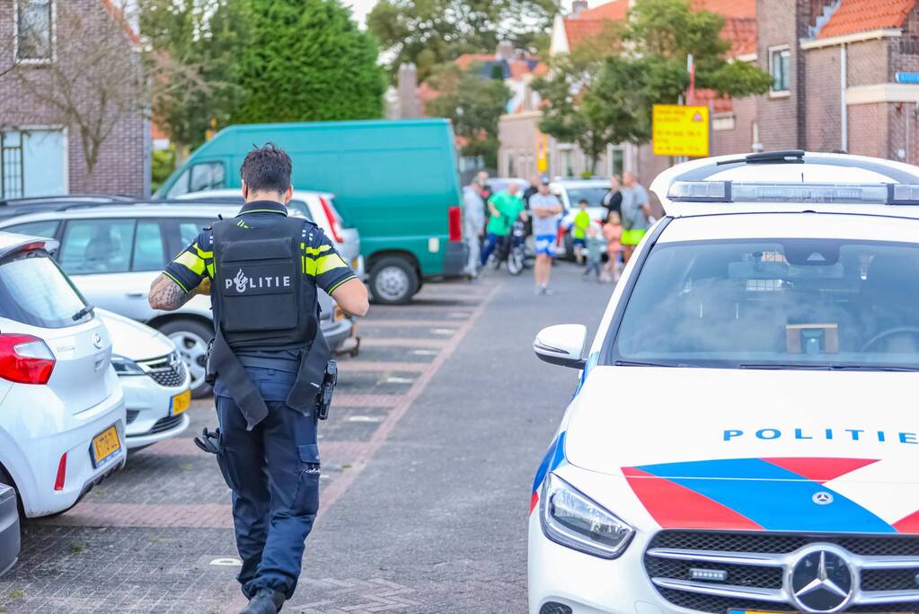 Grote politieopkomst door incident