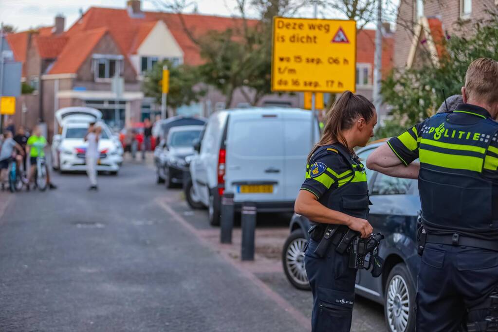 Grote politieopkomst door incident
