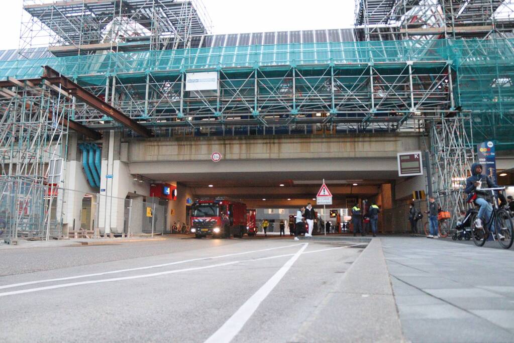 Brand in stationsgebouw snel geblust