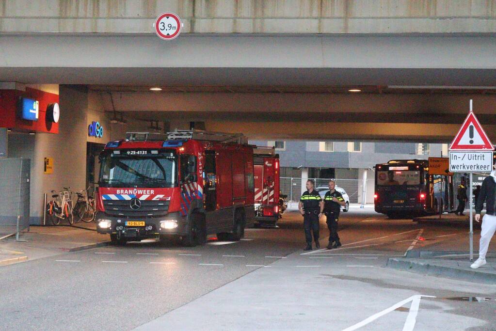 Brand in stationsgebouw snel geblust