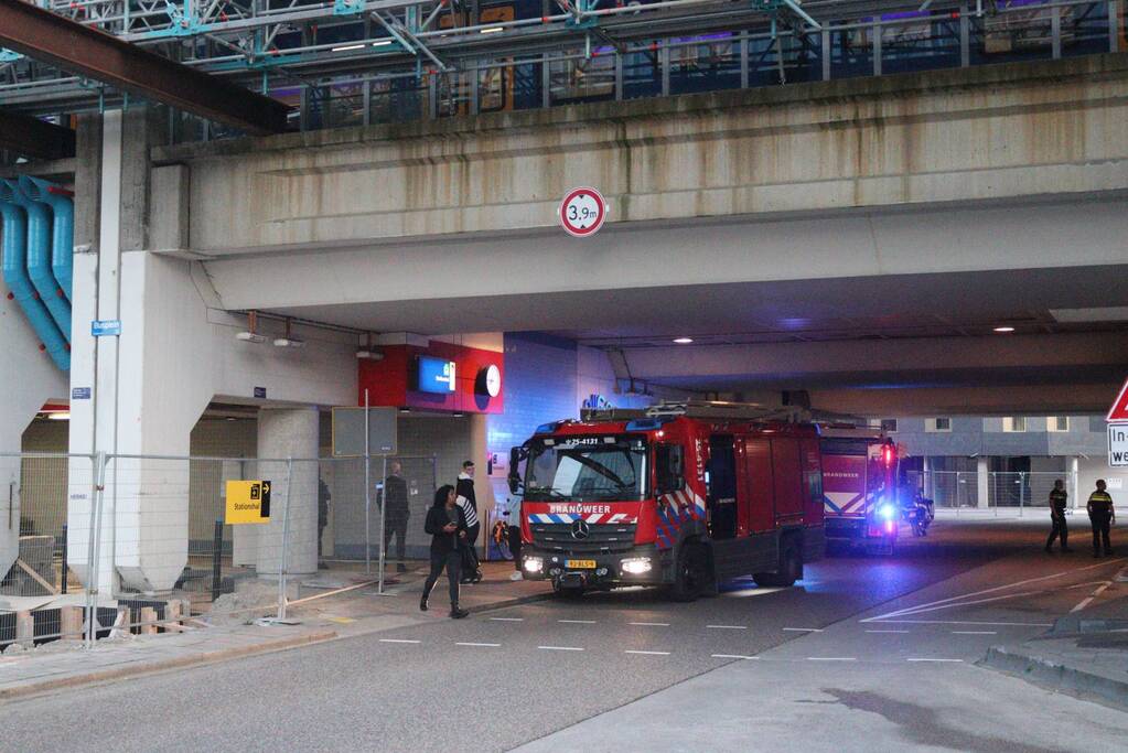 Brand in stationsgebouw snel geblust