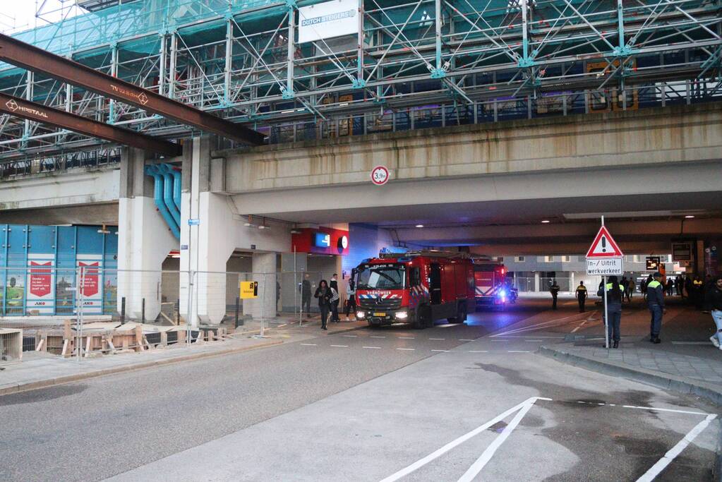 Brand in stationsgebouw snel geblust