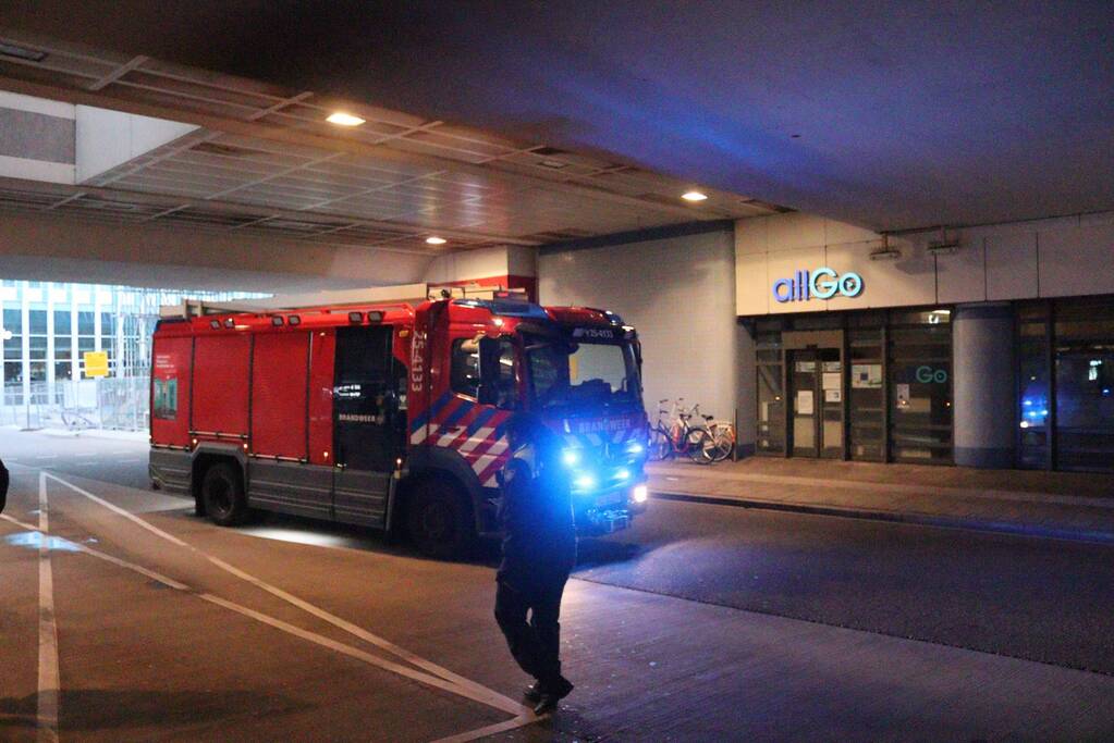 Brand in stationsgebouw snel geblust