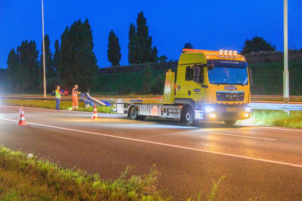 As van aanhanger breekt af