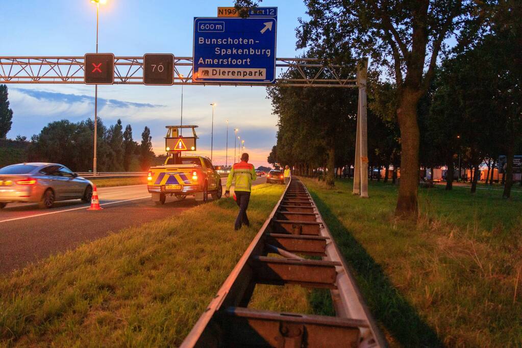 As van aanhanger breekt af