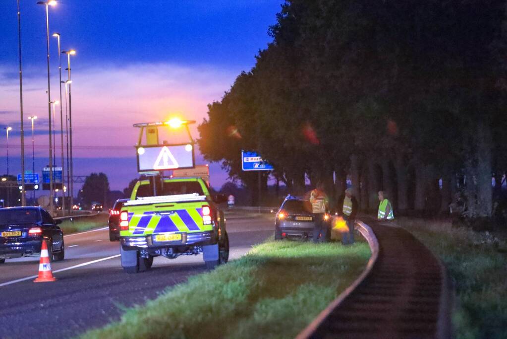 As van aanhanger breekt af