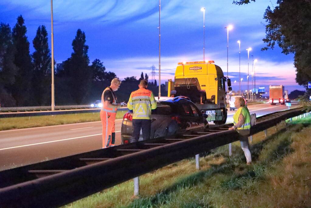 As van aanhanger breekt af