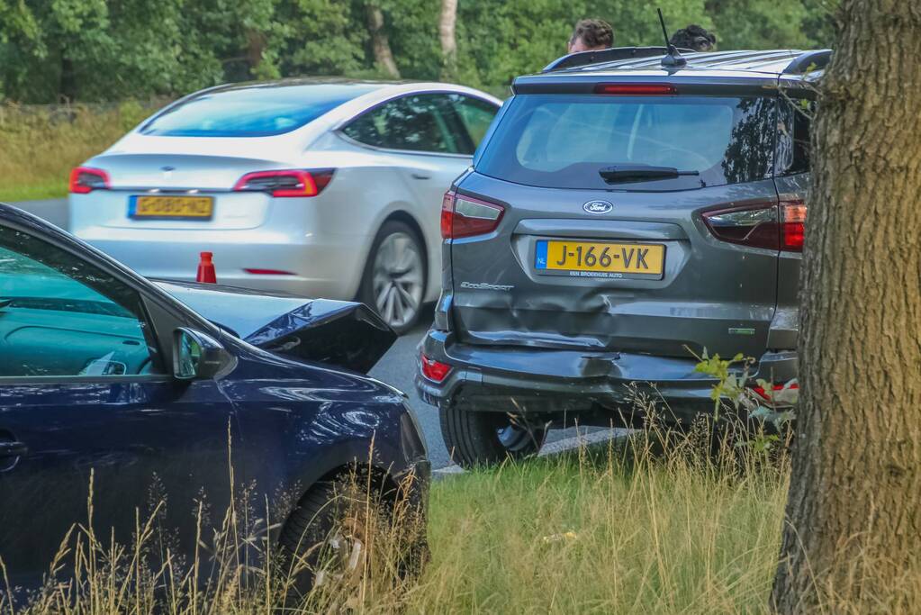 Schade bij kop-staart botsing