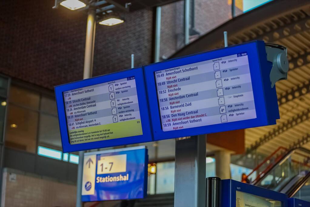 Drukte op treinstation door landelijke storing