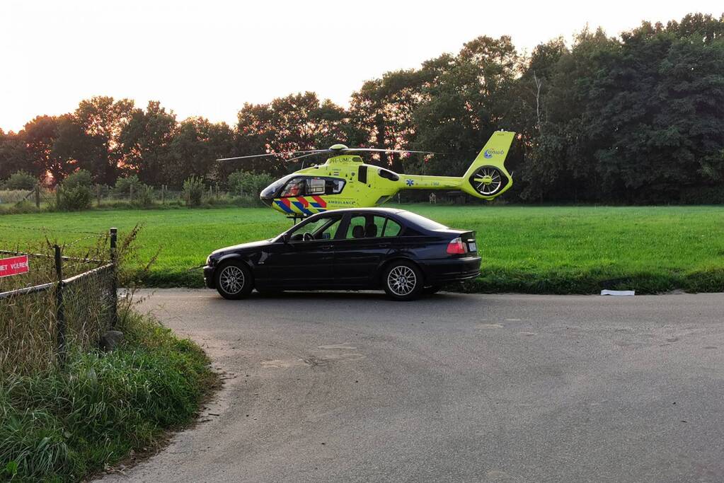 Fietser gewond door ongeval met personenauto