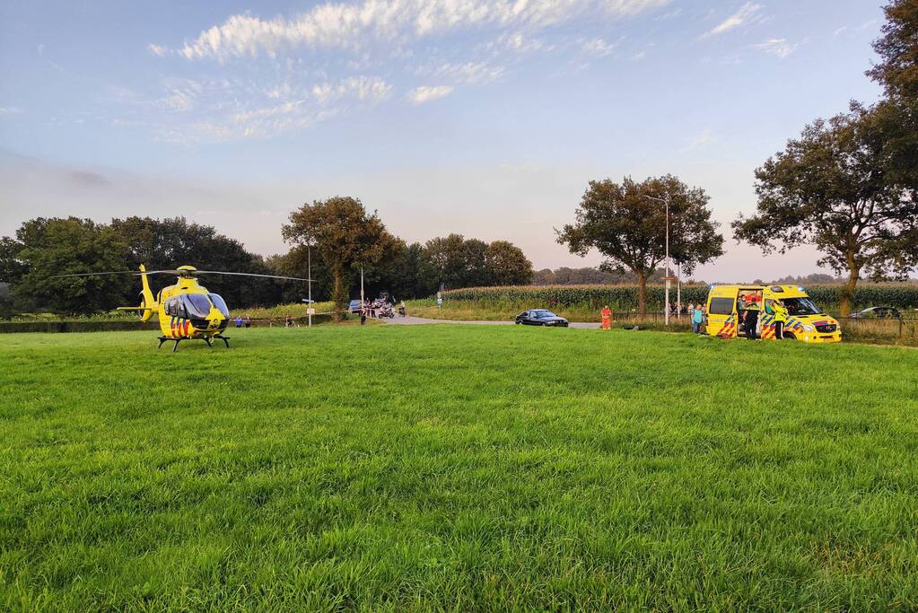 Fietser gewond door ongeval met personenauto