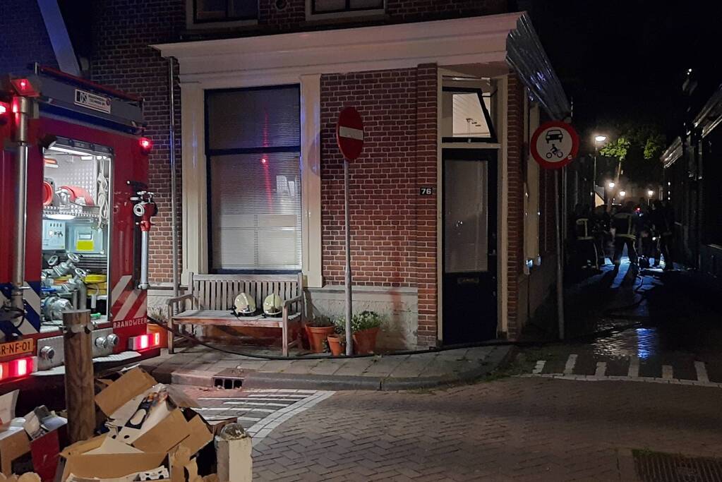 Woning vol rook door vergeten pan