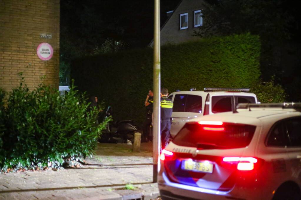 Scooterrijder gaat onderuit tijdens achtervolging